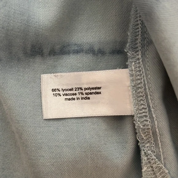 Lane Bryant Denim-look Tie-Dye Blouse | 30/32 - Picture 12 of 12